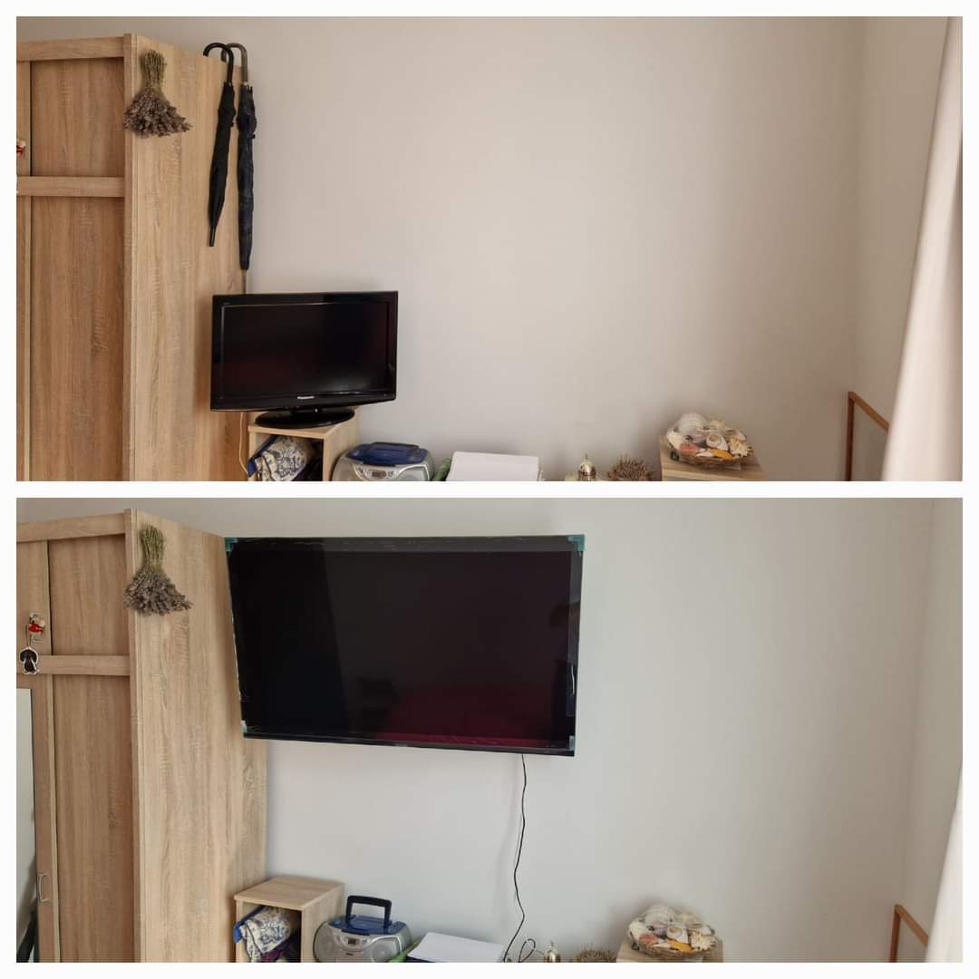 TV konzol felfúrás, felhelyezés